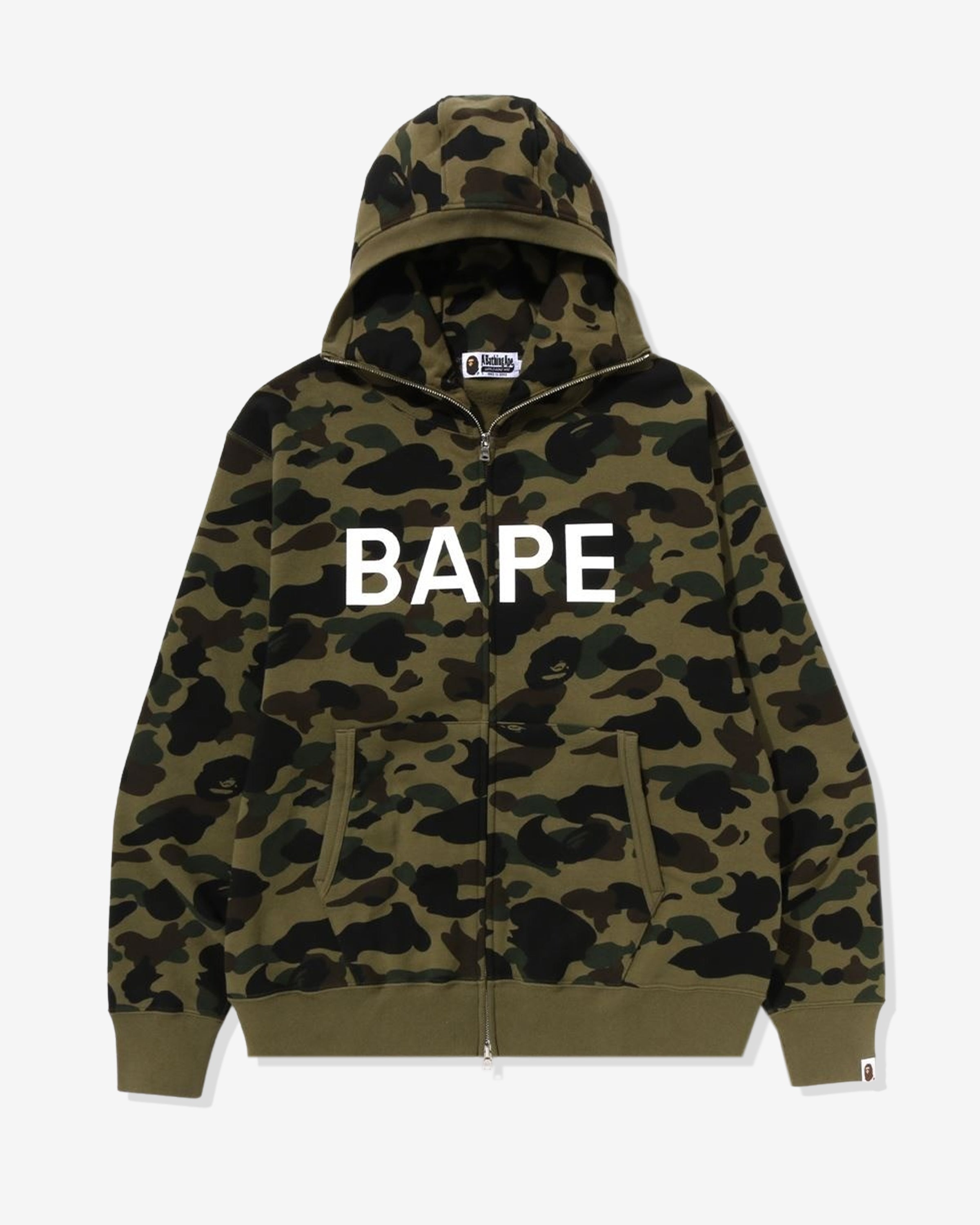 Bape 1ST Camo Balaclava Full Zip Hoodie