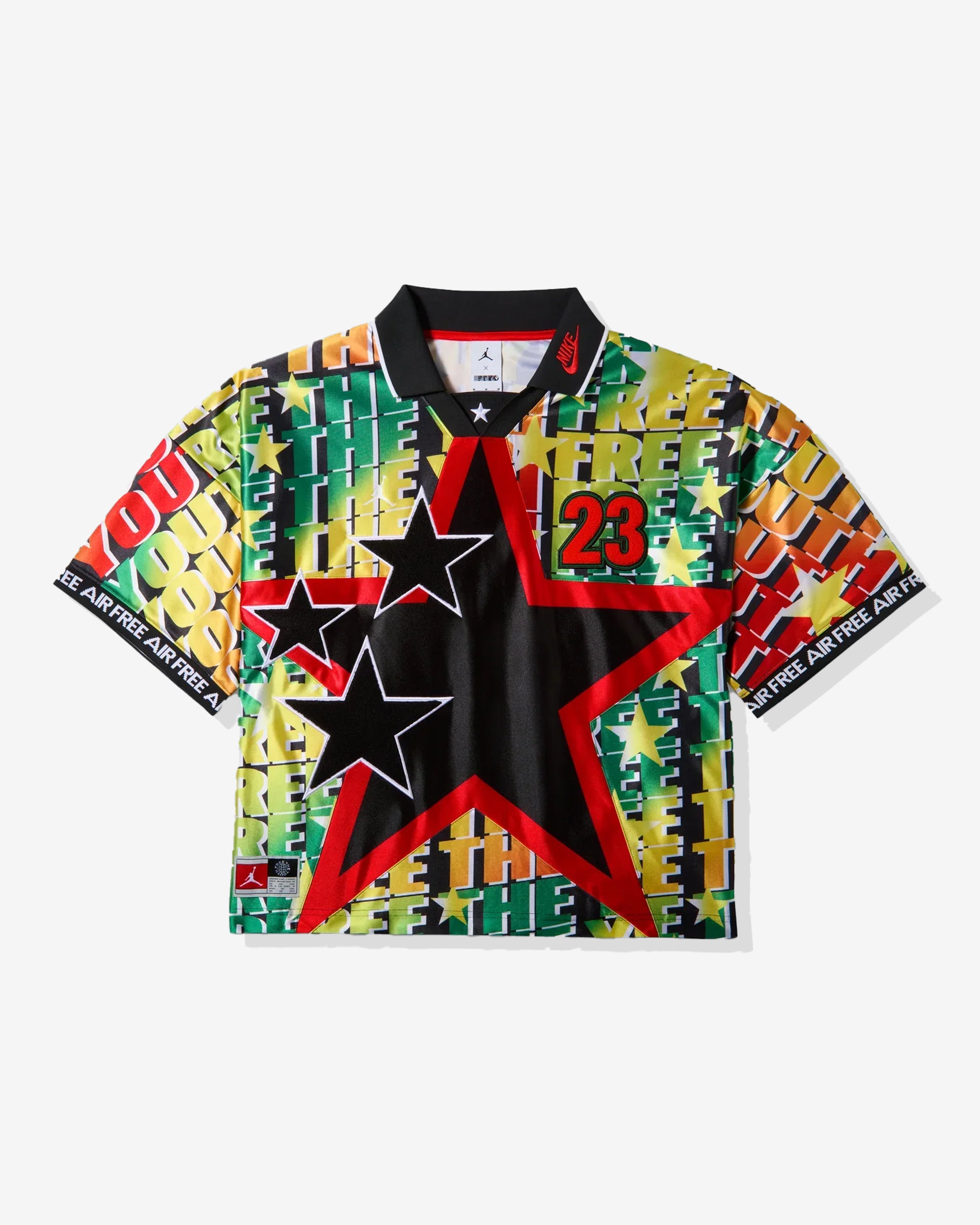 Jordan X Free The Youth Football Jersey — Black