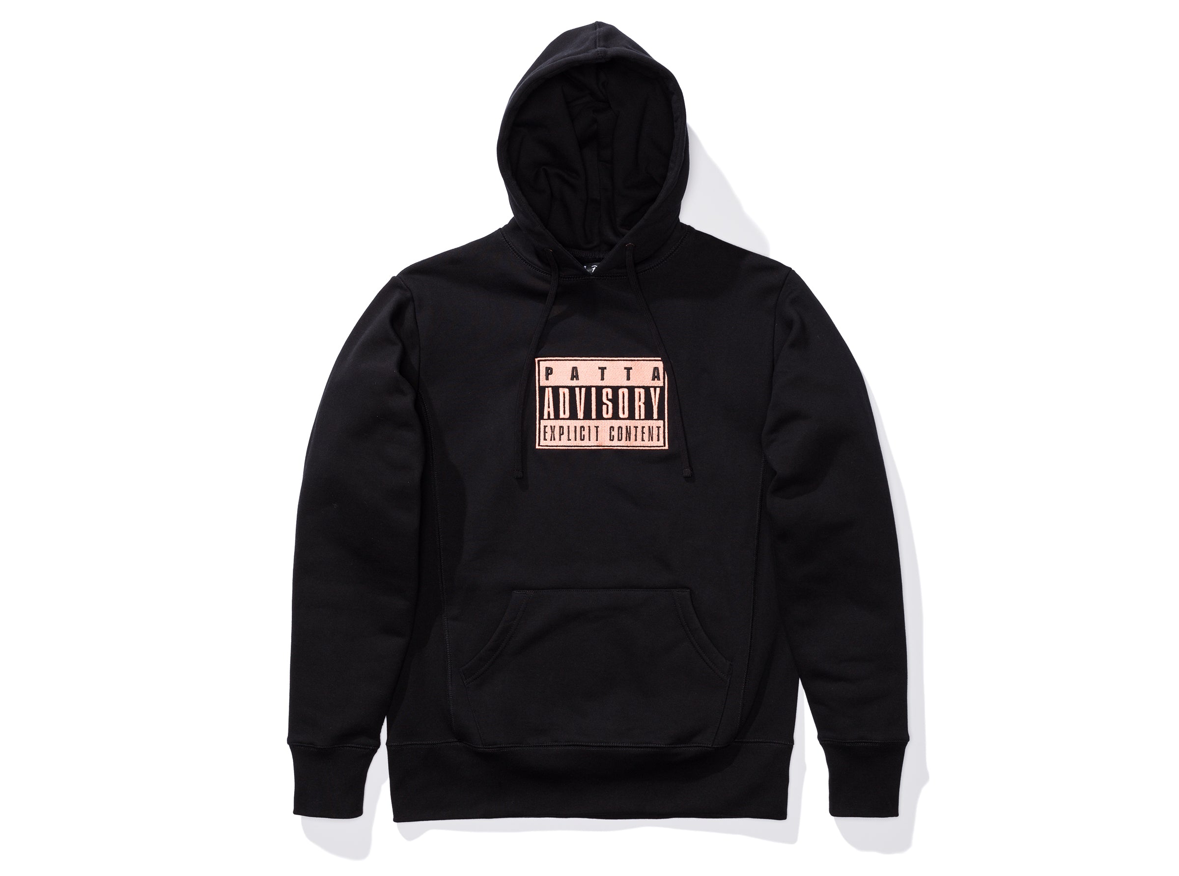 Patta Advisory Heavy Hooded Sweater — Black