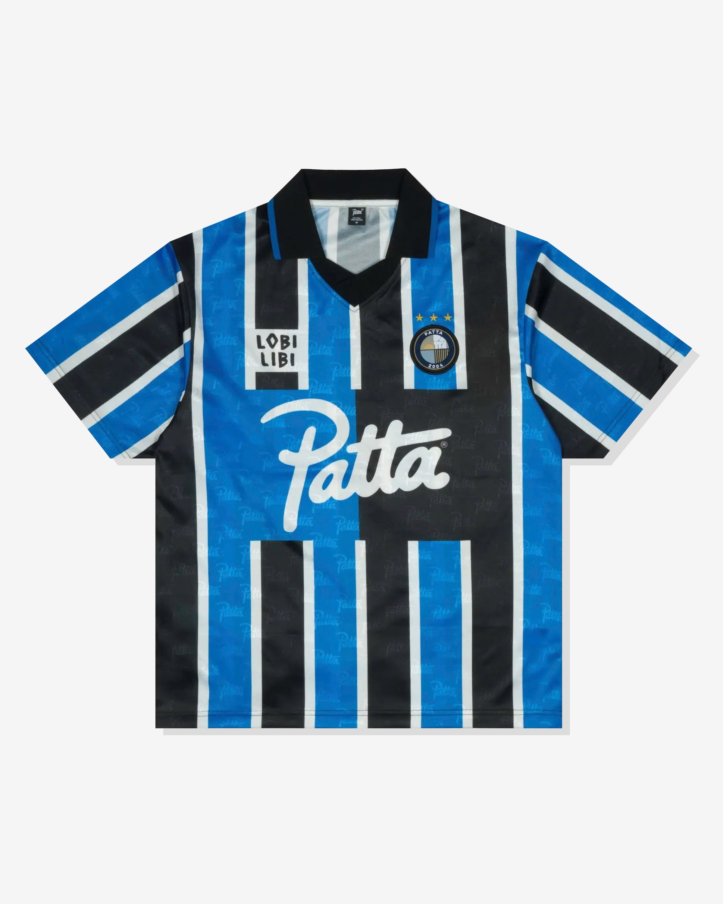 Patta Stripe Football Jersey — French Blue